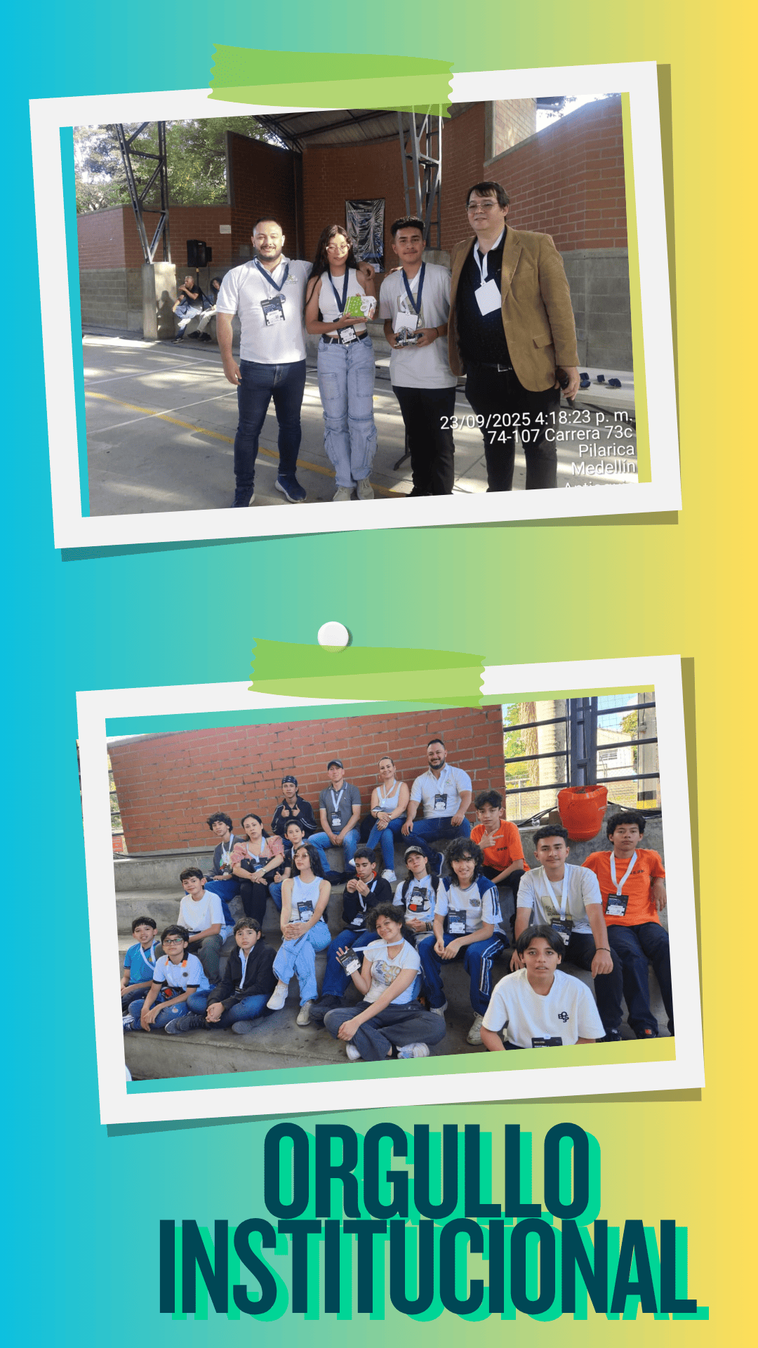 Estudiantes de la IE Los Gómez obtienen el segundo lugar en la competencia de Robótica de seguimiento de línea en Pascual Bravo.